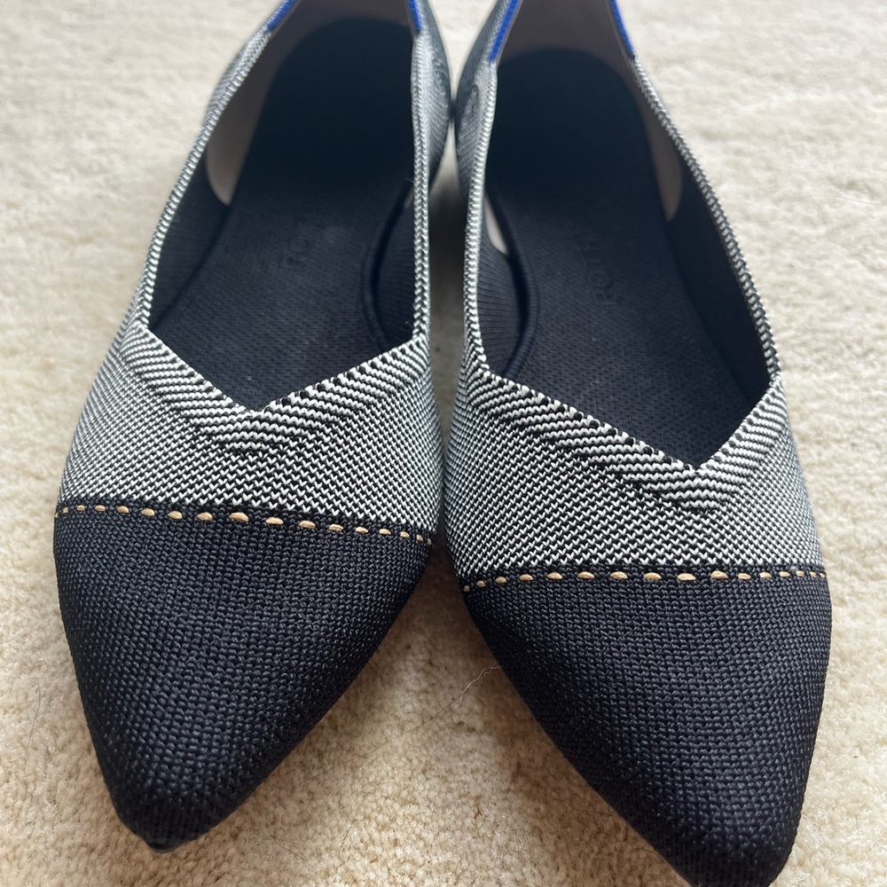 Rothy’s Pointed Toe Ballet Flats Size 10.5 Black